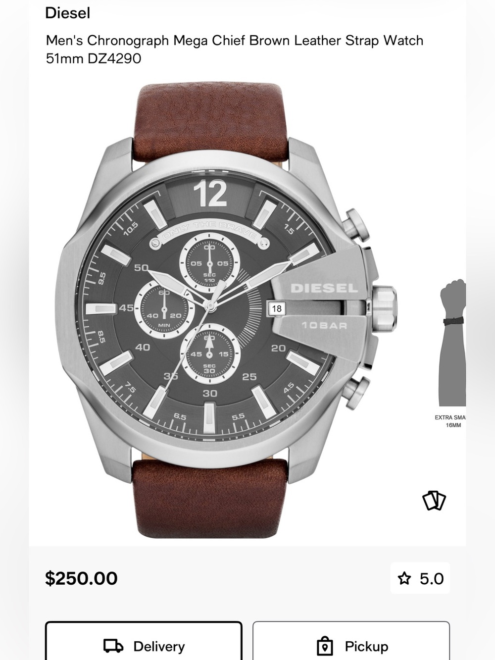 Diesel Men's Chronograph Mega Chief Watch
51mm DZ4290